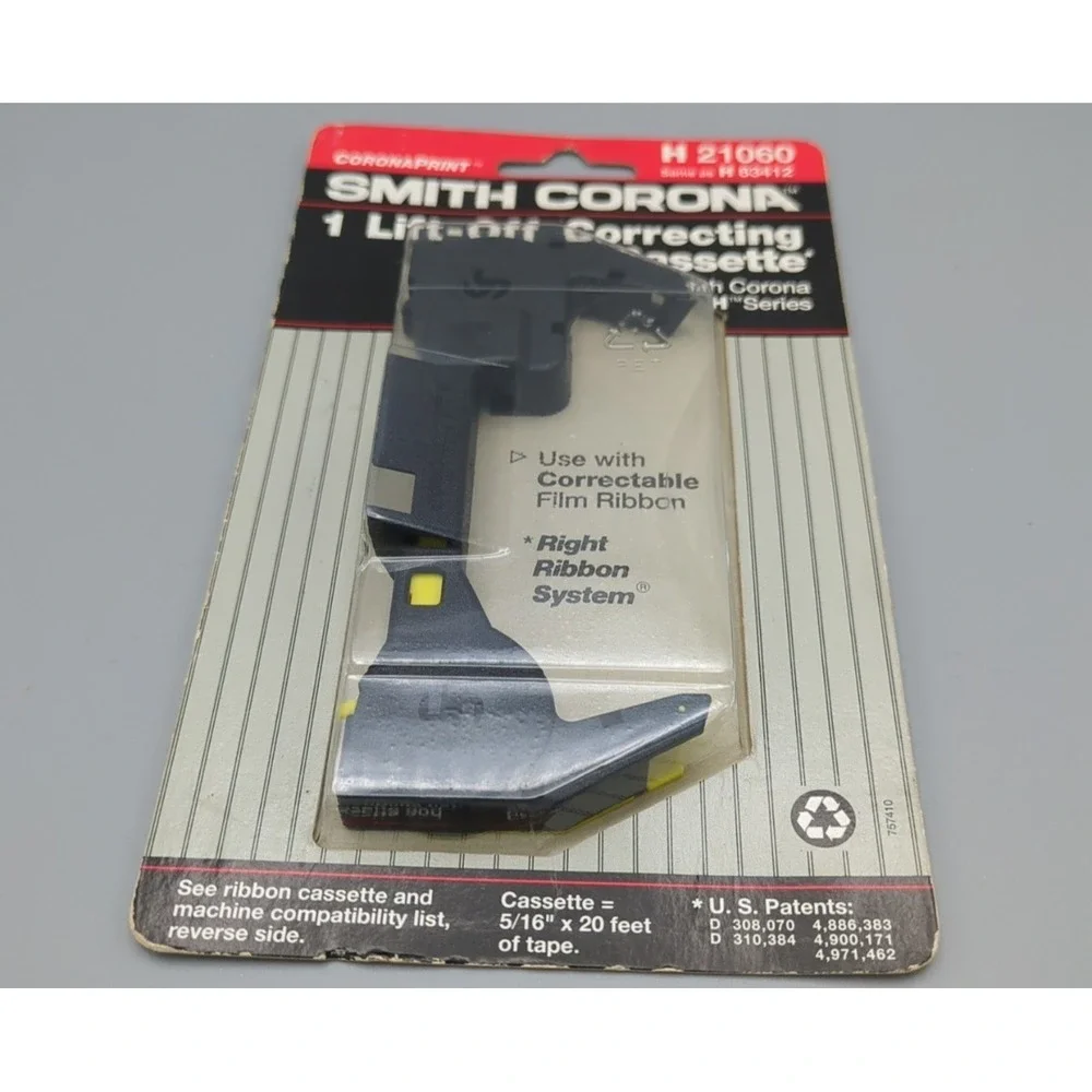 Smith Corona H21060‎ Lift Off Correcting Cassette Smith Corona H Series NOS